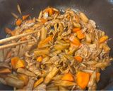 豚肉と根菜系３種の炒め。作り方5写真