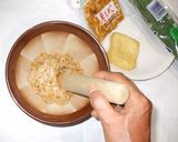 納豆汁♪簡単具沢山の味噌汁なめこ・豆腐作り方2写真