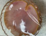 お弁当のおかず　ハム卵　レンジでチン作り方6写真