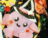 簡単♪カービィとハロウィンキャラ弁当★作り方1写真