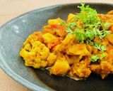 じゃがいもとカリフラワーとトマトのサブジ作り方4写真