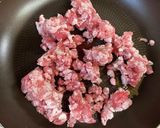 ヘチマと豚ミンチの麻婆炒め作り方2写真