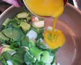チンゲン菜とベーコンの卵炒め作り方4写真