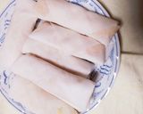 簡単！明太ポテトピーナツ春巻き♪作り方3写真