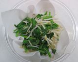 レンジで簡単！もやしとにらの塩昆布ナムル作り方3写真