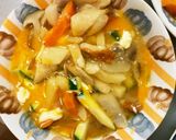 根菜チクワ和風甘辛餡味スペイン風オムレツ作り方19写真