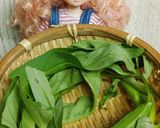 リカちゃん♡空芯菜にんにくいか数の子炒め作り方1写真