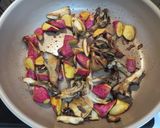 まいたけとさつまいものバタポンソテー作り方4写真