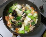 しょうがでほかほか　海老あんかけ焼きそば作り方8写真