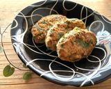 m簡単！ニラとひき肉のつくね風作り方9写真