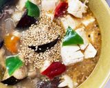 豚こま簡単酸辣湯味麻婆豆腐茄子作り方21写真
