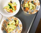 根菜味噌炒め味温野菜サラダ作り方6写真