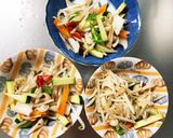レンジもやしズッキーニ甘辛オイ野菜炒め作り方8写真