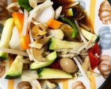 レンジもやしズッキーニ甘辛オイ野菜炒め作り方10写真