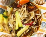レンジもやしズッキーニ甘辛オイ野菜炒め作り方12写真