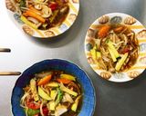 レンジもやしズッキーニ甘辛オイ野菜炒め作り方13写真