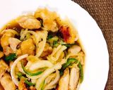 揚げない♬。.鶏と野菜の黒酢炒め作り方14写真