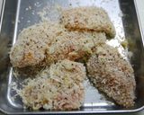 簡単！サーモンフライ　にんにく黄身醤油作り方2写真