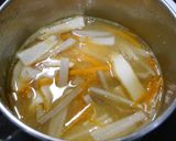 簡単！レンコンとさつま揚げのお味噌汁作り方3写真