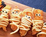 フライドチキンdeハロウィンミイラ♪作り方6写真