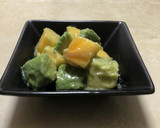 簡単！柿とアボカドの白味噌和え作り方5写真
