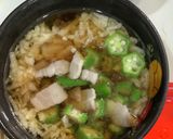ベーコン・オクラの冷たいトロロ蕎麦作り方3写真