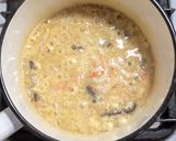 作り置き椎茸の佃煮とカニカマで卵とじ蕎麦作り方4写真