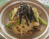 簡単!ツナ海苔味噌の和風冷製パスタ作り方3写真