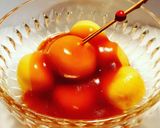 シナモンきな粉の豆腐白玉＆黒酢黒豆作り方4写真