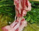 リカちゃん♡ご近所さんの春菊入り肉吸い風作り方19写真