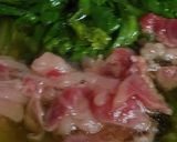 リカちゃん♡ご近所さんの春菊入り肉吸い風作り方21写真