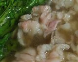 リカちゃん♡ご近所さんの春菊入り肉吸い風作り方23写真