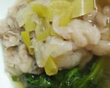 リカちゃん♡ご近所さんの春菊入り肉吸い風作り方28写真