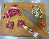 香りマイタケ味まいたけの牛肉レンコン焼き作り方3写真