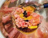 まるでお肉！マグロのユッケ作り方2写真