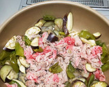 牛肉とナスと万願寺とうがらし和風煮炒め作り方3写真