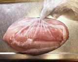柔らか〜♡鶏むねガーリックバターステーキ作り方2写真