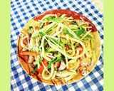 水菜の和風焼きうどん作り方6写真