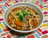 超簡単☆甘辛煮込み肉きつねうどん♪♪♪作り方8写真
