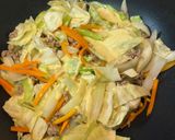【簡単夕食】合挽肉と野菜の味噌マヨネーズ炒め作り方4写真