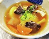 いも団子入りとろ～りきのこ汁作り方15写真