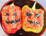 パプリカカップのハロウィンおにぎり作り方6写真