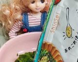 リカちゃん♡からし菜アーモンド胡麻和え作り方4写真