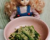 リカちゃん♡からし菜アーモンド胡麻和え作り方5写真