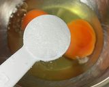 お好み焼き風！明太子とお餅の卵焼き作り方1写真