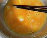 お好み焼き風！明太子とお餅の卵焼き作り方4写真