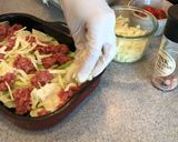 時短！ラクックでキャベツと挽肉のチーズ焼作り方6写真