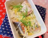 サーモンと玉ねぎのクリーム焼きディル風味作り方10写真