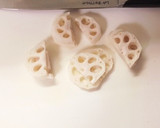 柚子胡椒れんこんと鶏ひき肉のハサミ焼き作り方1写真