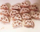 柚子胡椒れんこんと鶏ひき肉のハサミ焼き作り方3写真